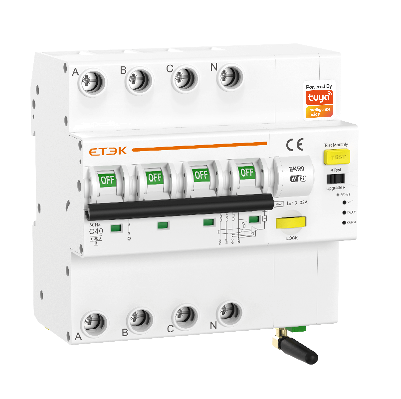 EKRO  Tuya Wifi 4P RCBO Max 63A With Metering